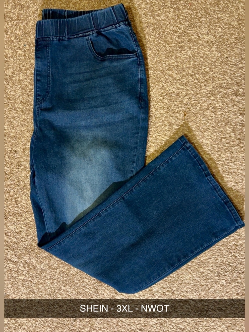 Women's Dark Blue Stretch Flare Jeans